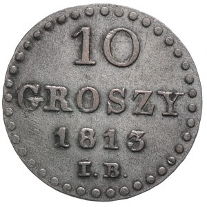 Księstwo Warszawskie, Fryderyk August I, 10 groszy 1813
