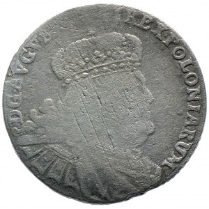 August III, dwuzłotówka 1762, Lipsk (R7). Ekstremalnie rzadka moneta