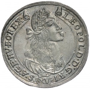 Węgry, Leopold I 1658-1705, 15 krajcarów 1675 KB, Krzemnica