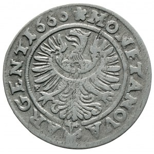 Śląsk, Księstwo legnicko-brzesko-wołowskie, Jerzy III Brzeski, 3 krajcary 1660 E-W, Brzeg