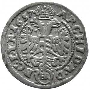Śląsk pod panowaniem austriackim, Ferdynand II, 3 krajcary 1637 HR, Wrocław