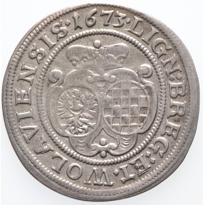 Śląsk, księstwo legnicko-brzesko-wołowskie, Luiza z Anhaltu, 6 krajcarów 1673, Brzeg