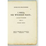 KWIATKOWSKI Remigiusz - A nevychádzajte v noci nahí... Východné aforizmy. Serja II, tretie vydanie. Poznań et al. [1923]. ...