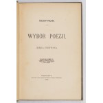 [LUSZCZEWSKA Jadwiga]. Deotyma - Wybór poezji. T. 1-2. Varsavia 1898, a cura di Konstanty Trety. 16d, pp. [4], 216; [2]....