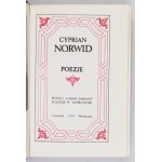 NORWID Cyprien - Poezje. Sélectionné et préfacé par Juliusz W. Gomulicki. Varsovie 1979, Czytelnik. 16, s. 733,...