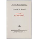 SLONIMSKI A. - Alphabet of memories. 1st ed.