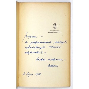 WŁODEK Adam - Lyrics and satires. Kraków 1956; Wyd. Literackie. 8, s. 56, [3]. Brochure.