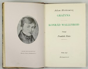 MICKIEWICZ A. - Grażyna. Konrad Wallenrod auf Tschechisch