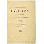 SIENKIEWICZ H. - Potop - in tschechischer Sprache mit Abbildungen. [1906].