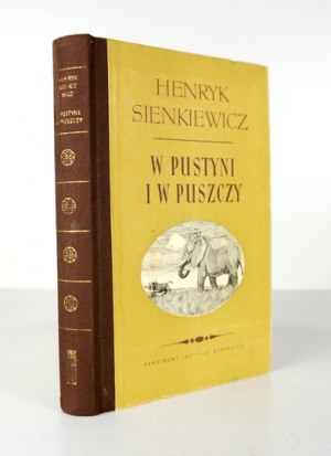 SIENKIEWICZ H. - In the desert and in the wilderness. Illustrated by S. Kobylinski. Cover. E. Frysztak Witowska