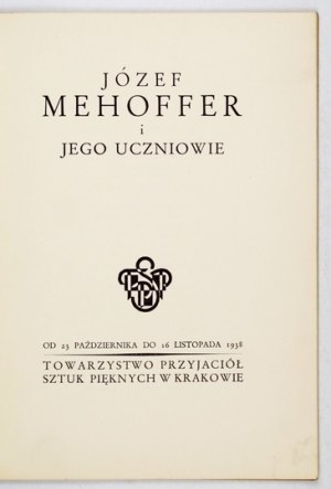 Jozef Mehoffer and his students