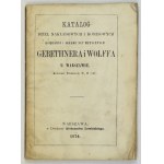 [CATALOG]. GEBETHNER and Wolff. Catalog of Outlay and Commission Works of the Bookstore and Music Note Composition ......