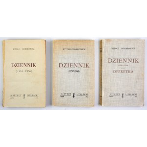 W. Gombrowicz - Dziennik (1953-1956), Dziennik (1957-1961), Dziennik (1961-1966). Wyd....