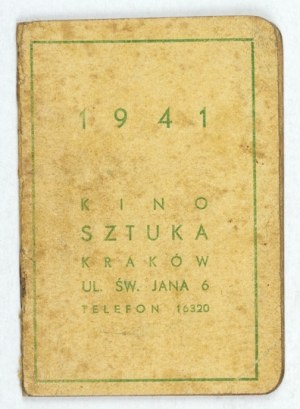 (KALENDARZYK kieszonkowy). Kalendarzyk kieszonkowy für das Jahr 1941, Warschau. Nakł. Wydawnictwa Polski Sp. z o.o. 16,...