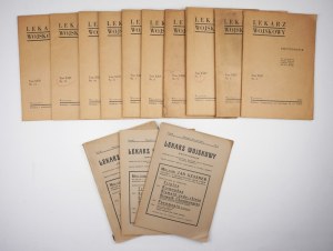 LEKARZ Wojskowy - Satz von 13 Ausgaben aus den Jahren 1932-1934