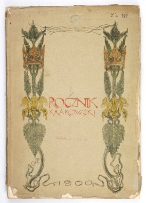 Krakovská ročenka. 1900. s barevnou litografií S. Wyspiańského na obálce.