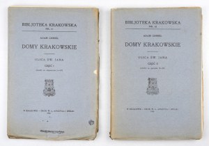 CHMIEL Adam - Krakovské domy. Ulica svätého Jána. S 37 ilustráciami. Kraków 1924. Towarzystwo Miłośników Historyi i Zabytkó...