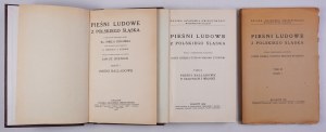 PIEŚNI ludowe z polskiego Śląska. Vol. 1-3, z. 1. 1934-1939