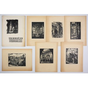 RACZYŃSKI St[anisław] - Kraków. 6 woodcuts ... [Cracow, late 1940s?] 4, plate 6. oryg....