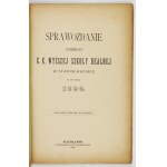 Report of the Directorate of the c.k. of the Higher Normal School in Stanislawow for the school year 1890