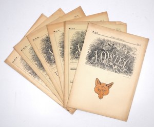 ŁOWIEC. Organe de la Société de chasse de Malopolska - 6 numéros 1939