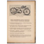 SHL MOTORCYCLE. Its construction and operation, service, infirmities and repair. Warsaw 1953 Communication Publishers. 8,...