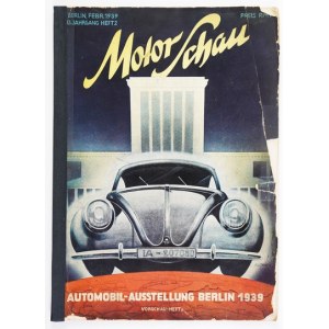 MOTOR Schau. Heft 2: febbraio 1939 - tra le altre cose, una mostra di auto a Berlino.