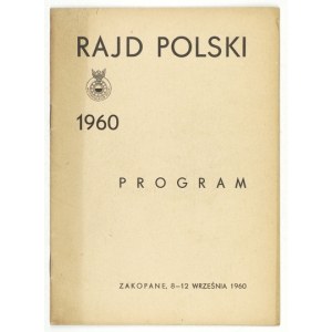 XX RAJD OF POLAND. Program of the competition 1960