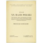 XX RAJD OF POLAND. Program of the competition 1960