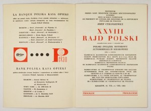 XXVIII RAJD DE POLOGNE. 1968 Programme