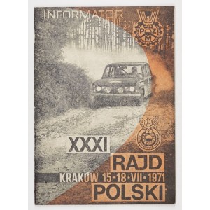 XXXI RAJD Polski. 1971. Informator