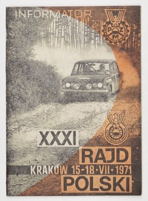 XXXI RAJD OF POLAND. 1971. guidebook
