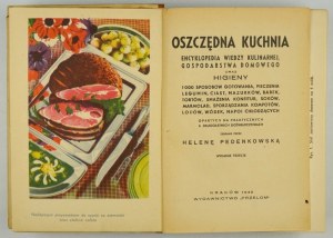 PEDENKOWSKA H. - Die sparsame Küche. Enzyklopädie des kulinarischen Wissens...1948