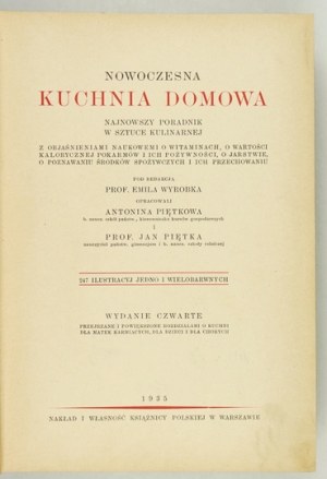 WYROBEK Emil – Nowoczesna kuchnia domowa. 1935