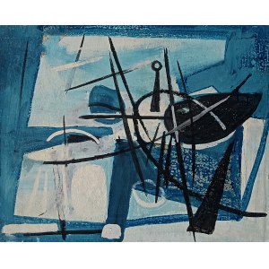 A.N., Abstract composition blue