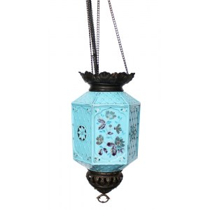Pendant lamp with floral motif