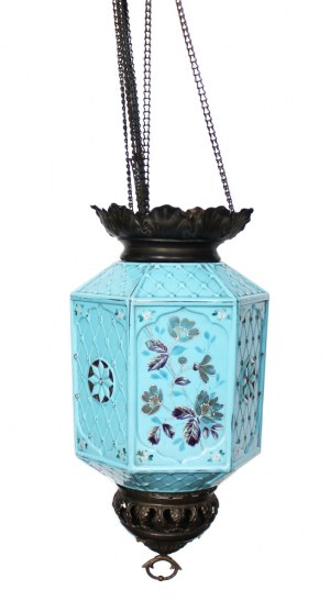Pendant lamp with floral motif