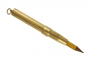 18K gold pencil pendant case