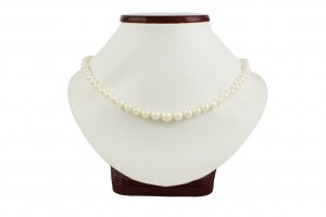 Odstupňovaný perlový náhrdelník fi 8,12-4,26 mm 45 cm