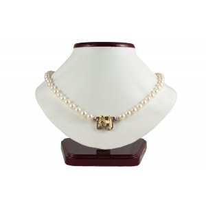Sea pearl necklace fi 6.2-7mm diamond clasp