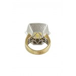 Citrine ring 12ct, diamonds 0.30ct G/VS