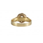 Daisy Art Deco prsten 9 diamantových růžic 0,114ct