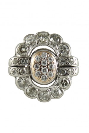 Art Deco Ring Diamanten ~1,825ct H-L/VS-P1