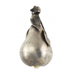 Bell pendant pear silver early 20th century