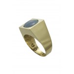 Gold signet ring with opal