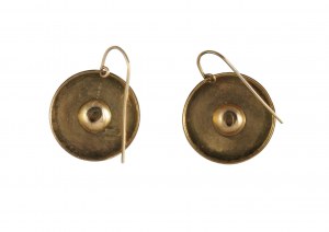 Jugendstil-Ohrringe Russland Emaille