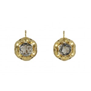 14K gold aquamarine earrings