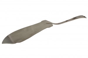 Art Deco silver cake spatula