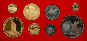 Albanien 5 Leke - 500 Leke 1968 500th Anniversary Set bestehend aus 8 Münzen