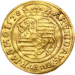 Austria Bohemia Ducat 1578 Praha RARE